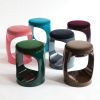 B-WARE - Signet Ring Stool mit Samtkissen Forest Green