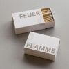 2 Schachteln Zündhölzer "Feuer & Flamme"