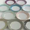 Porcelaine de Limoges Dessertteller mit Golddekor Amethyst - 3