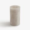 Stumpenkerze 8,6 x 15 cm Hellgrau