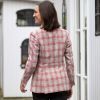 Risby & Leckonfield Blazer Rot / Beige Gr. 40 - 2