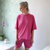 Sunday in Bed X Torquato Pyjamashorts Terry Fuchsia XL - 4