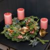 4 Messingkerzenhalter für Adventskranz Klein - 4
