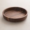 Flache Schale aus Walnussholz