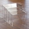 Acryl-Beistelltische 3er-Set Klar - 2