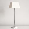 Casadisagne Tischlampe Nickel Cavaillon Weiß