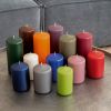 Stumpenkerzen Lys 10 cm Ø 5,8 cm Dunkelrot 4er-Set - 2