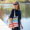Canvas Tote Bag Coastal Stripes - 3