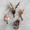 Handgeschnitzter Kleiderhaken Wildtiere