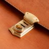 Hammann Underarm Document Case aus Stierleder Cognac - 3
