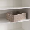 Rechteckiger Rattan Korb mit Holzgriffen - 3